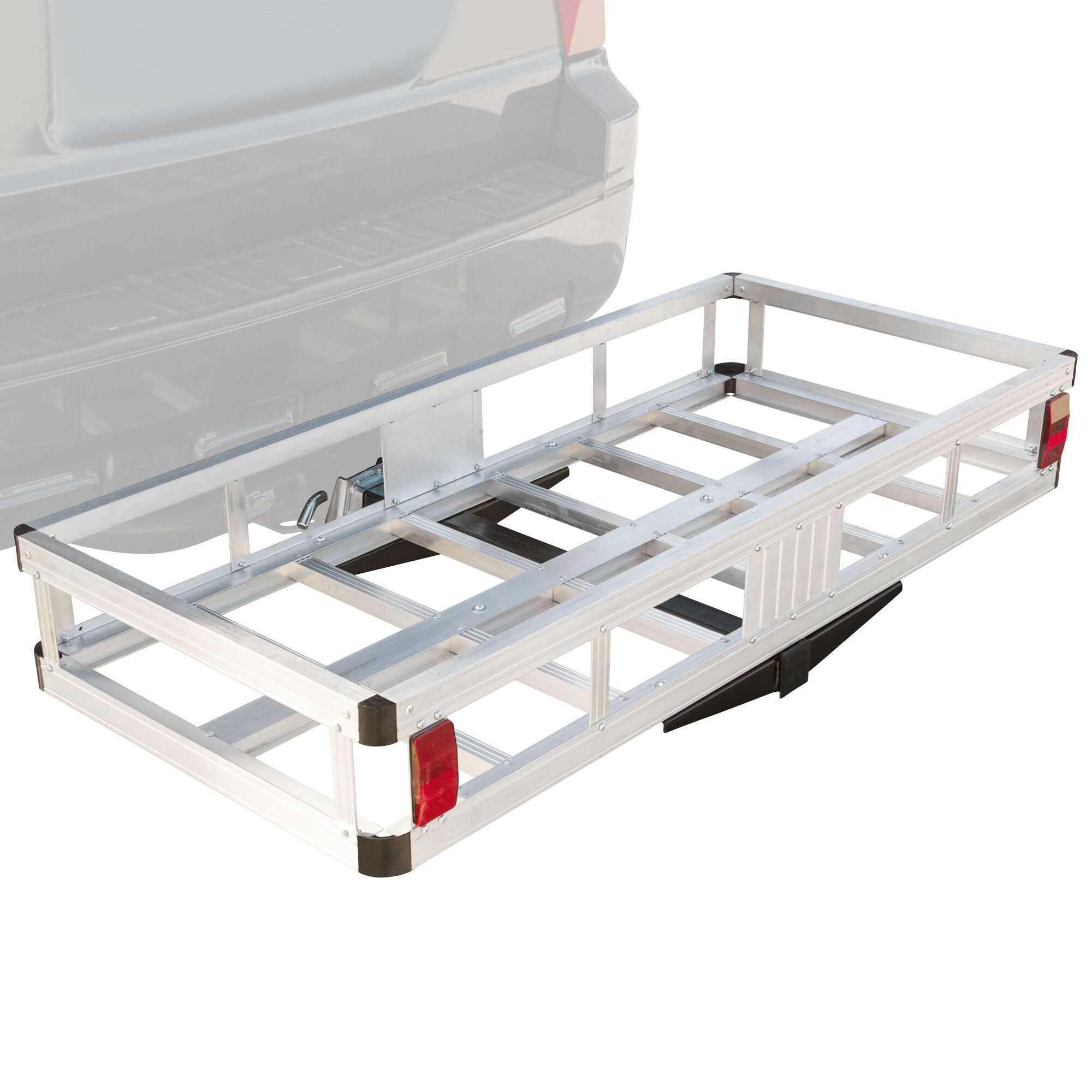 Elevate Outdoor, Alum. Basket Cargo Carrier, Capacity 500 lb, Receiver Size 2 in, Material Aluminum, Model# HCCA-2249